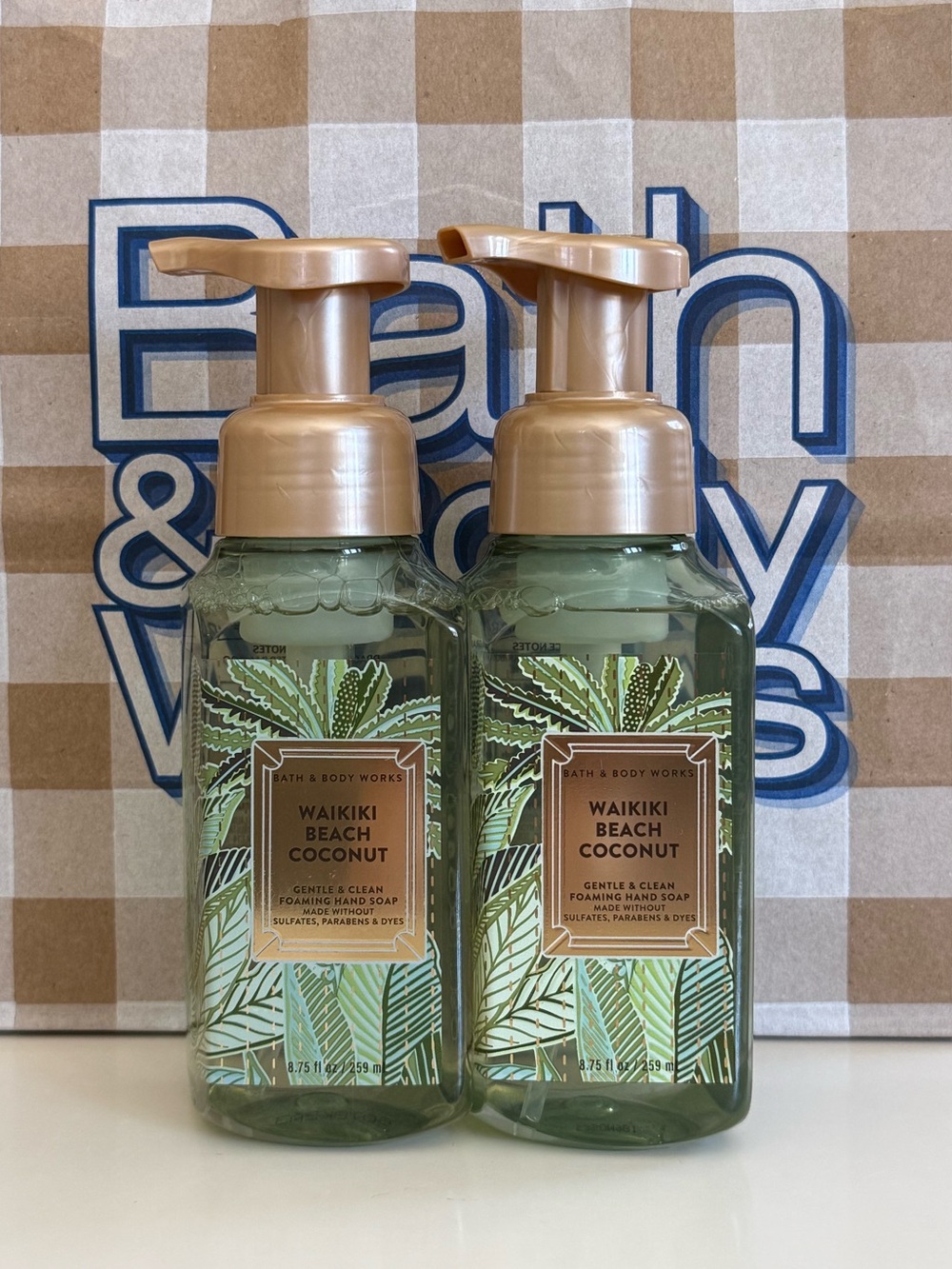 Bath and Body Works Waikiki Beach Coconut Foaming Hand Soap Set
